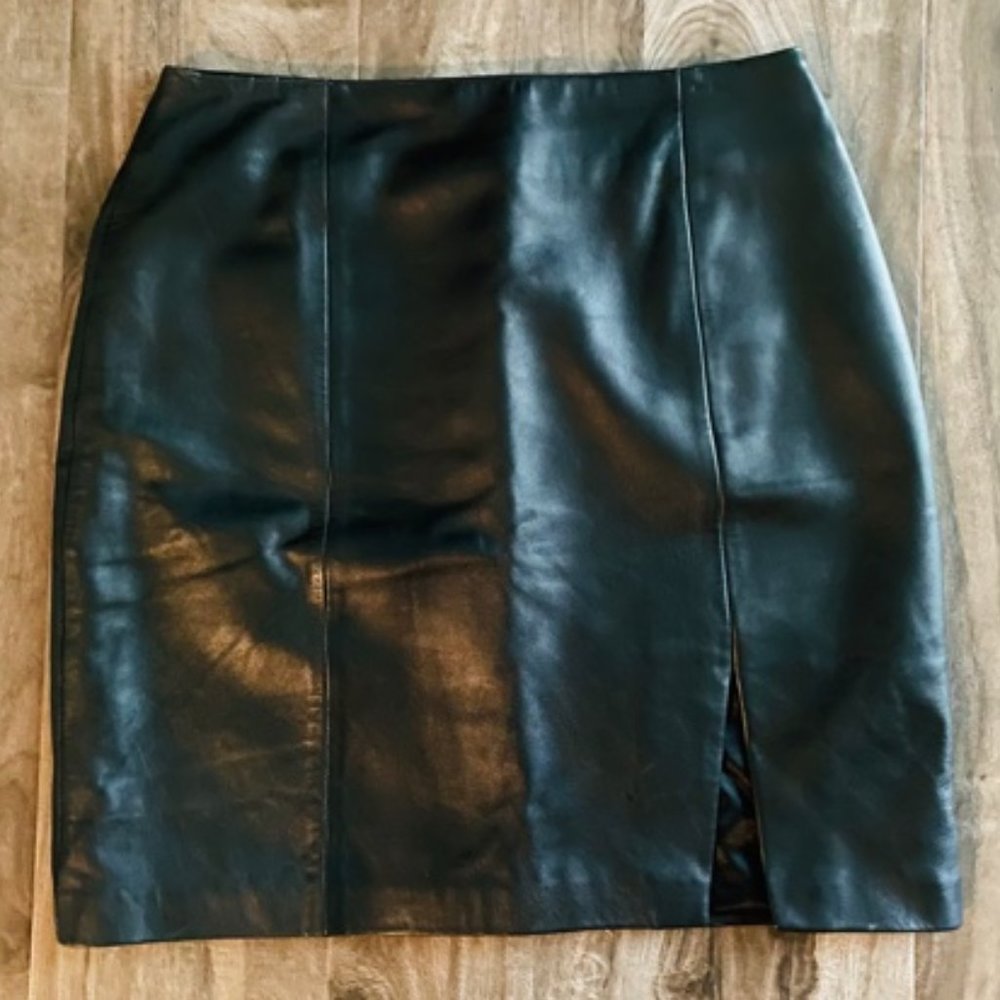 Casual Corner - Leather Skirt
